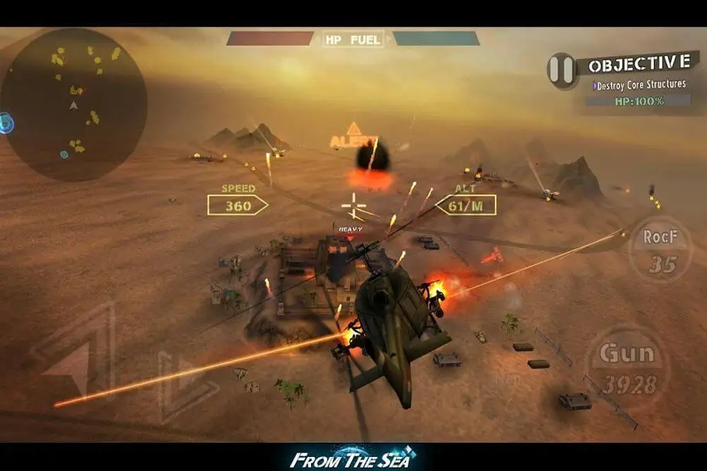 Screenshot of the FROM THE SEA game