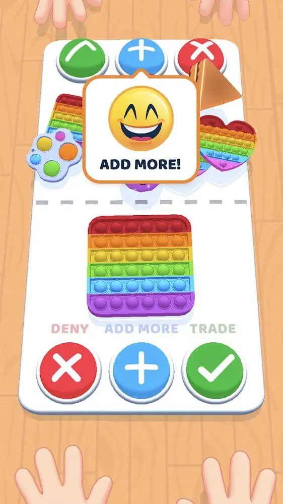 Screenshot of the Fidget Toys Trading: Pop It 3D app