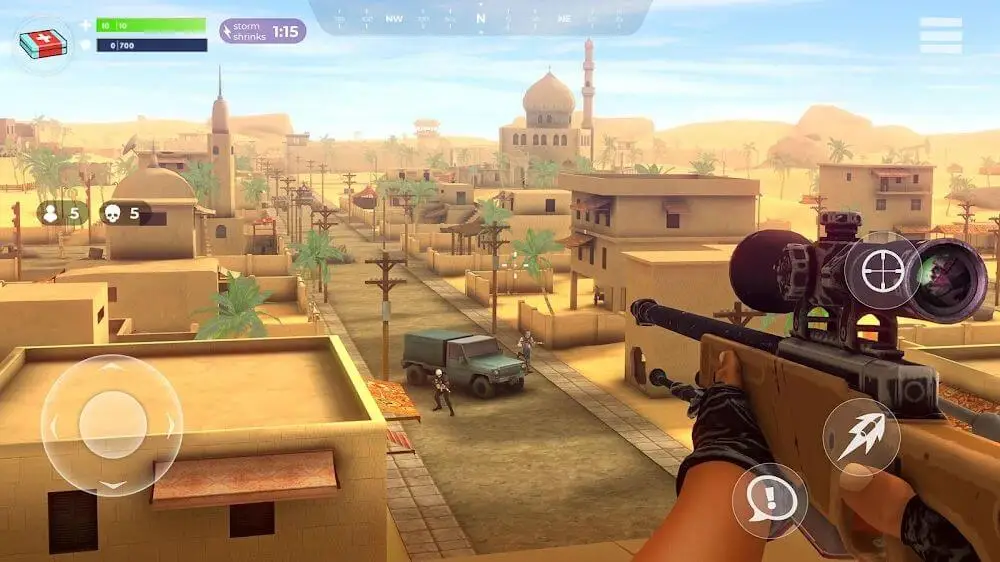 Screenshot of the FightNight Battle Royale game