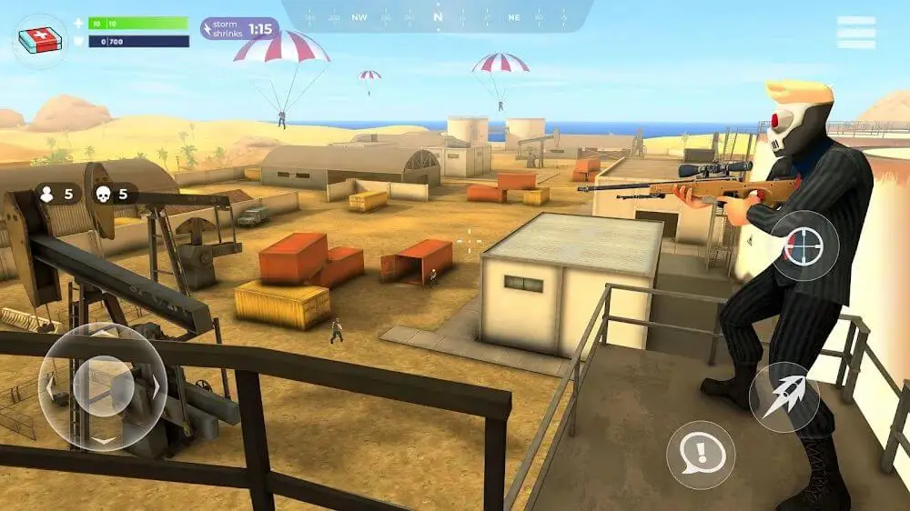 Screenshot of the FightNight Battle Royale game