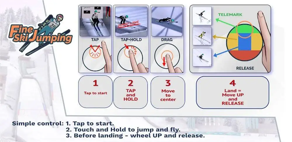 Screenshot of the Fine Ski Jumping game