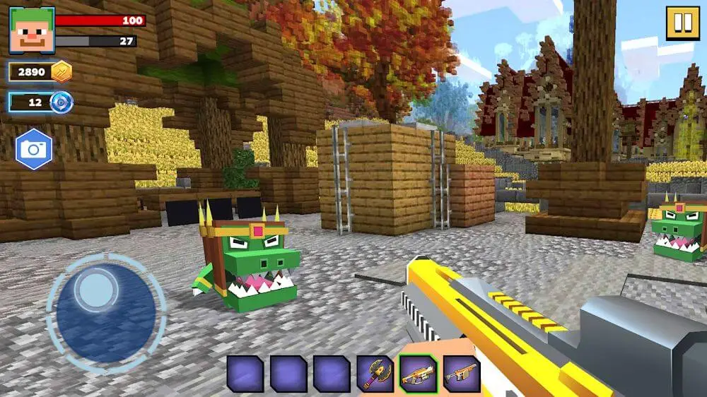 Screenshot of the Fire Craft: 3D Pixel World game
