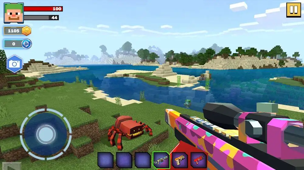 Screenshot of the Fire Craft: 3D Pixel World game