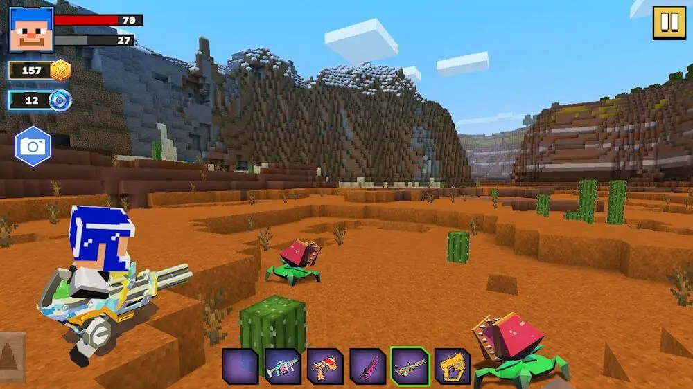 Screenshot of the Fire Craft: 3D Pixel World game