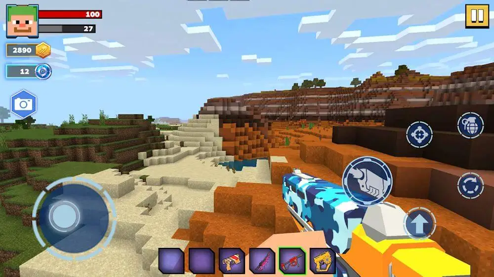 Screenshot of the Fire Craft: 3D Pixel World game