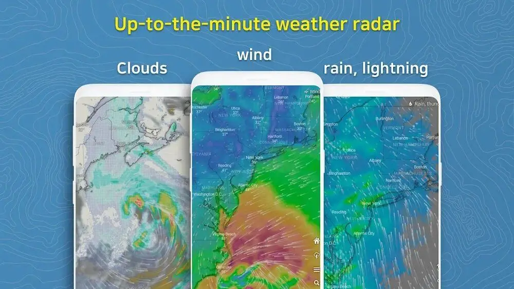 Screenshot of the Firstscreen Weather app