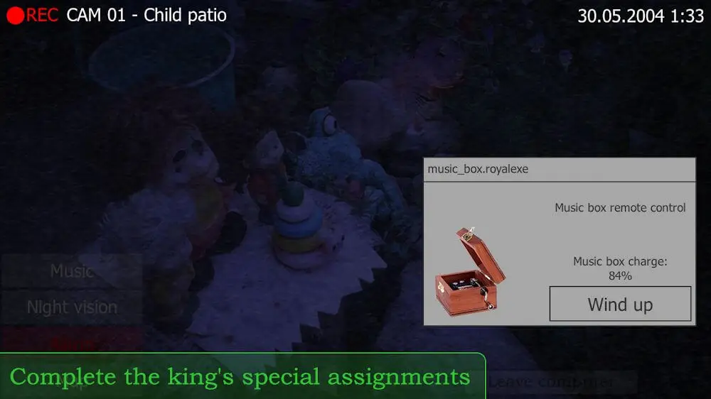 Screenshot of the Five Nights with Froggy game