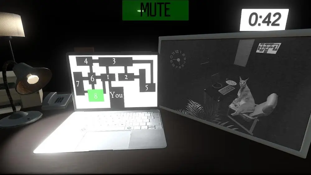 Screenshot of the Five nights at Floppa game