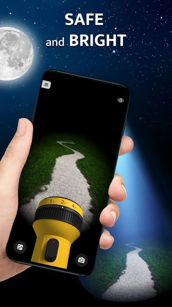 Screenshot of the Flashlight Plus Free app