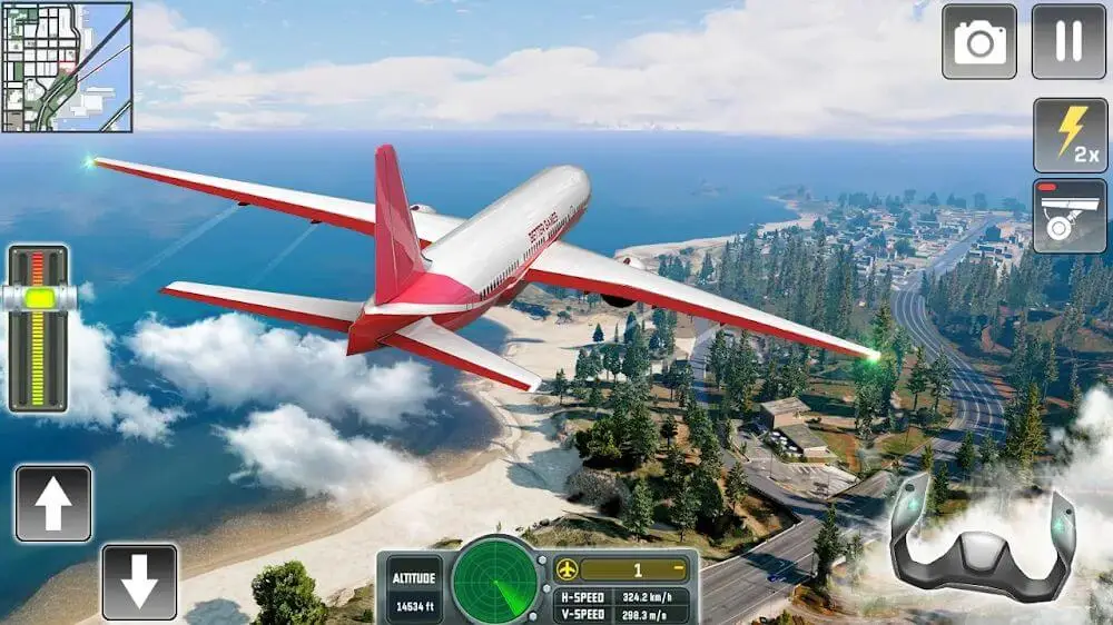 Screenshot of the Flight Simulator game