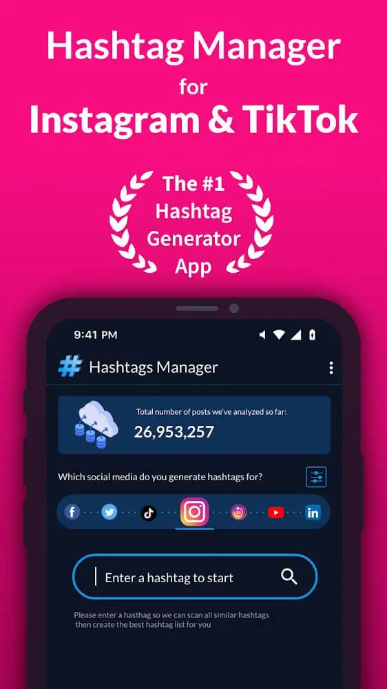 Screenshot of the Followers Booster app