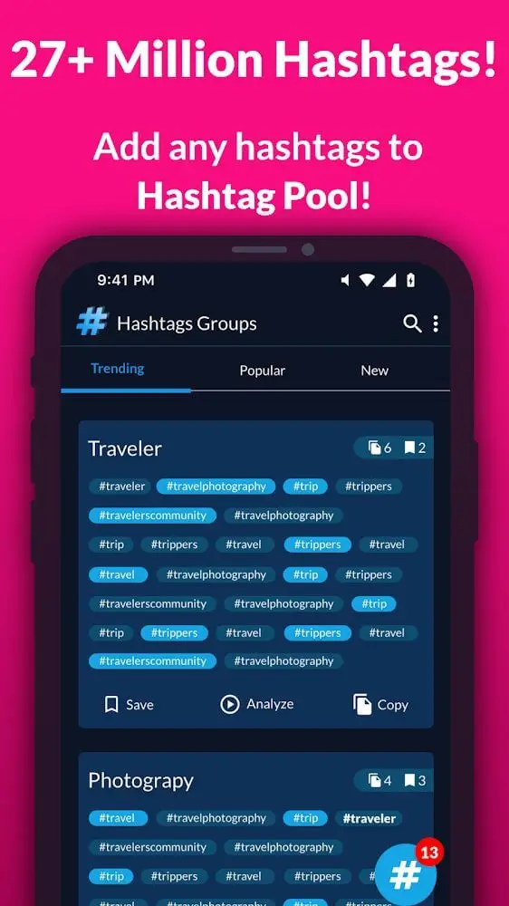 Screenshot of the Followers Booster app