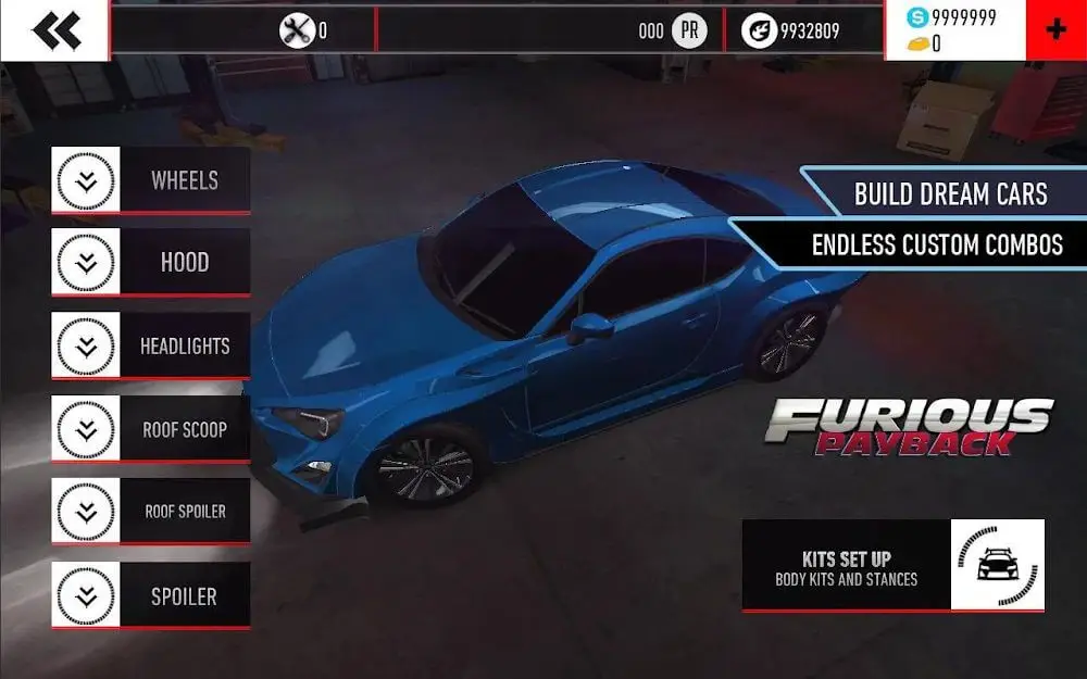 Screenshot of the Furious Payback Racing game
