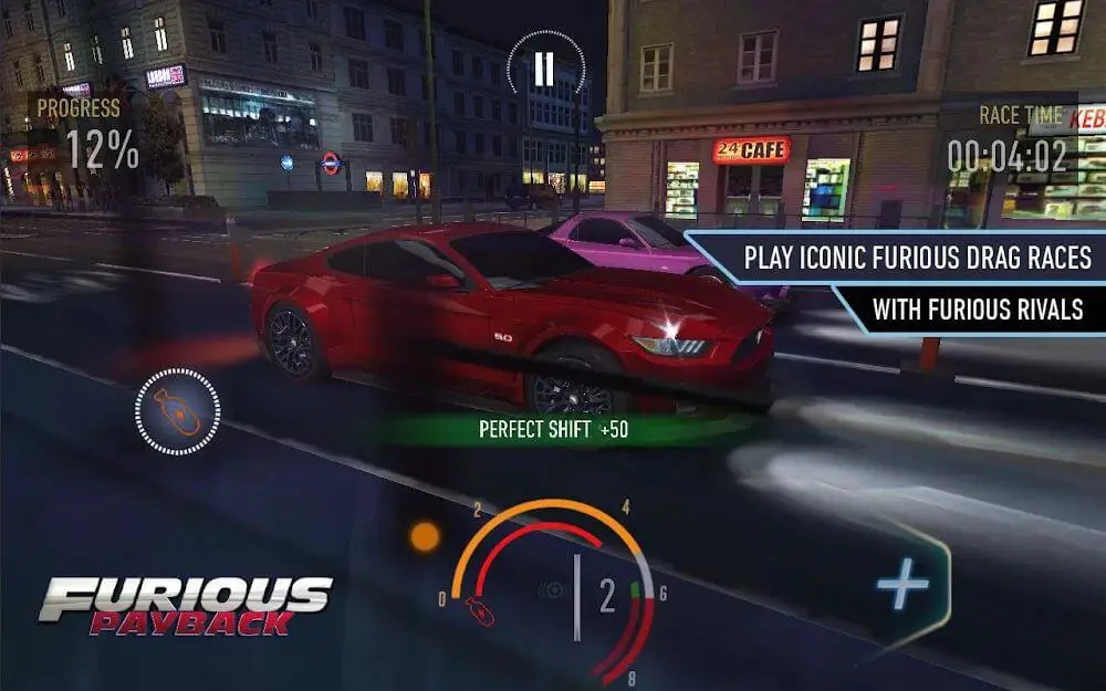 Screenshot of the Furious Payback Racing game
