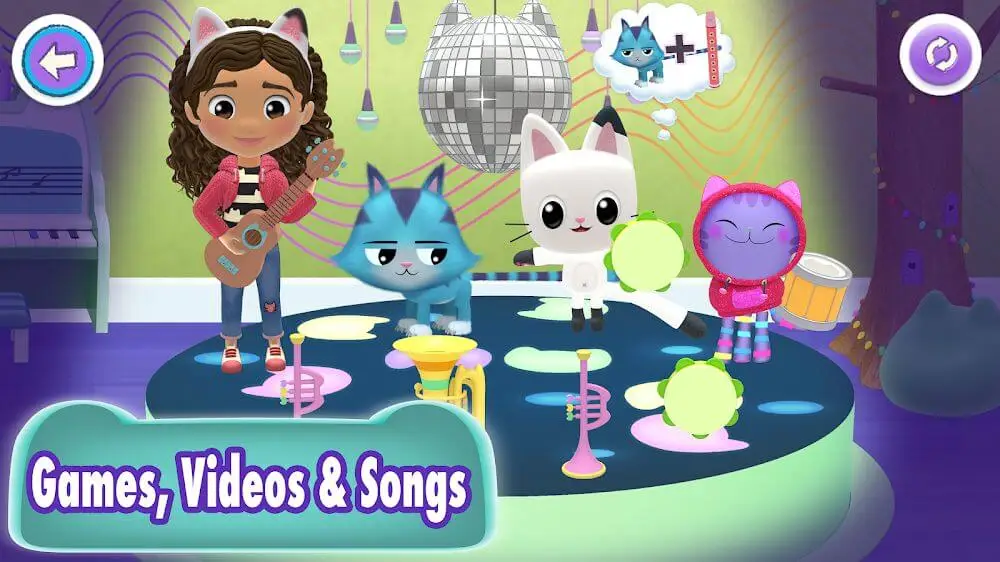 Screenshot of the Gabbys Dollhouse game
