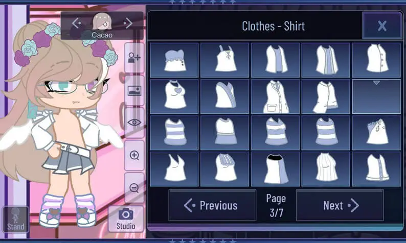 Screenshot of the Gacha Aestethic game