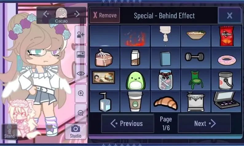 Screenshot of the Gacha Aestethic game