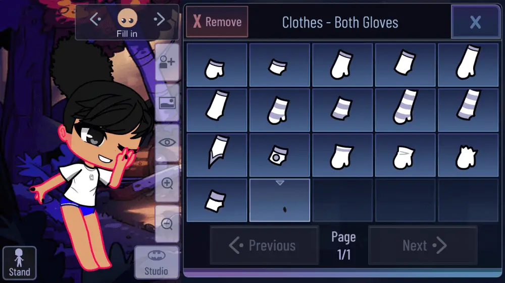 Screenshot of the Gacha Redux game
