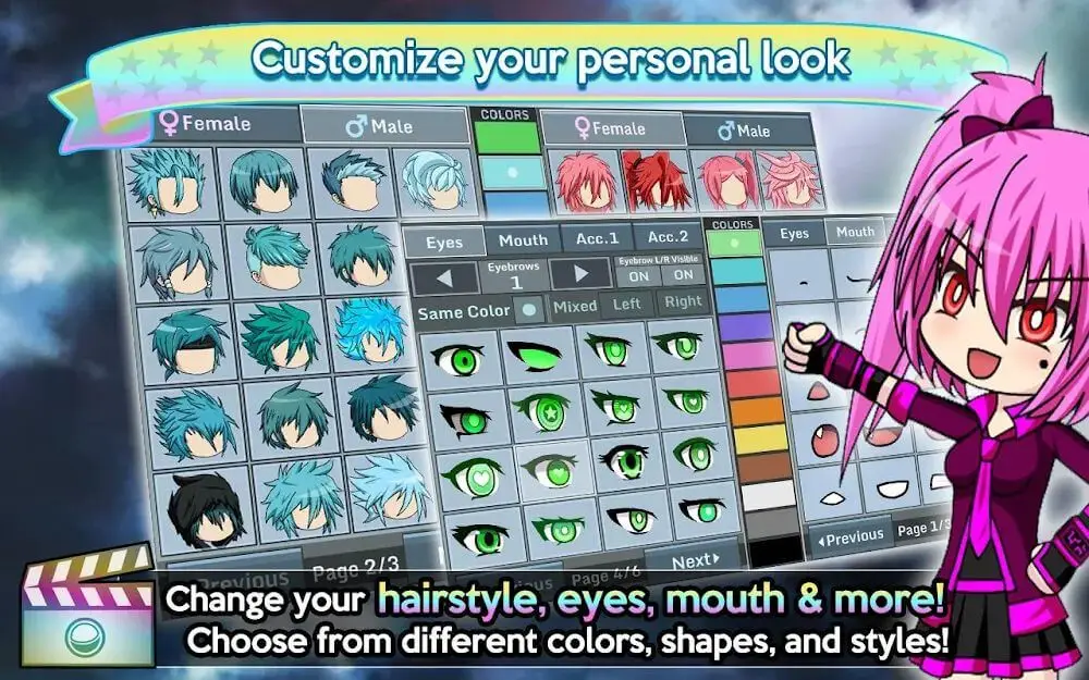 Screenshot of the Gacha Studio game