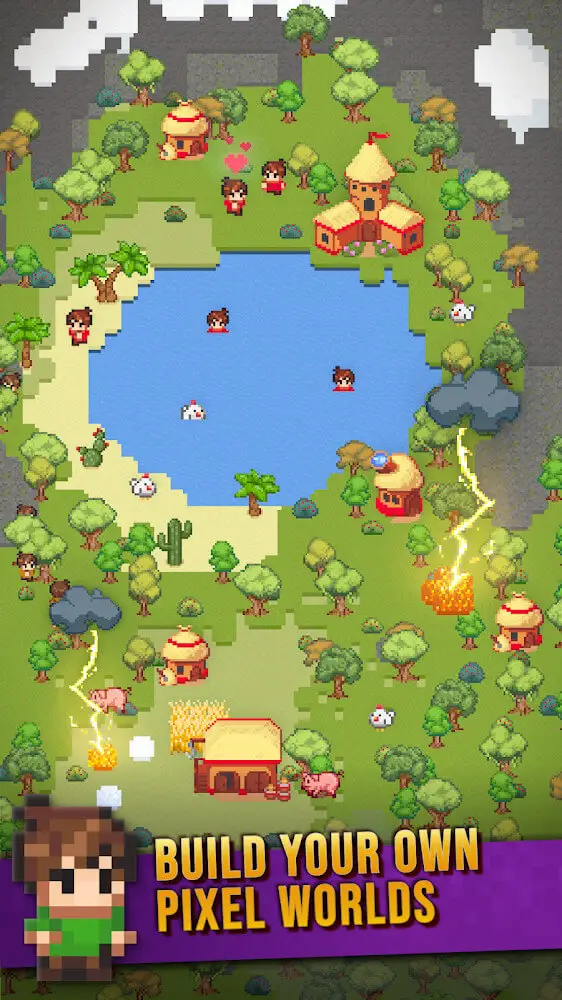 Screenshot of the Galactory - Sandbox God Simulator app