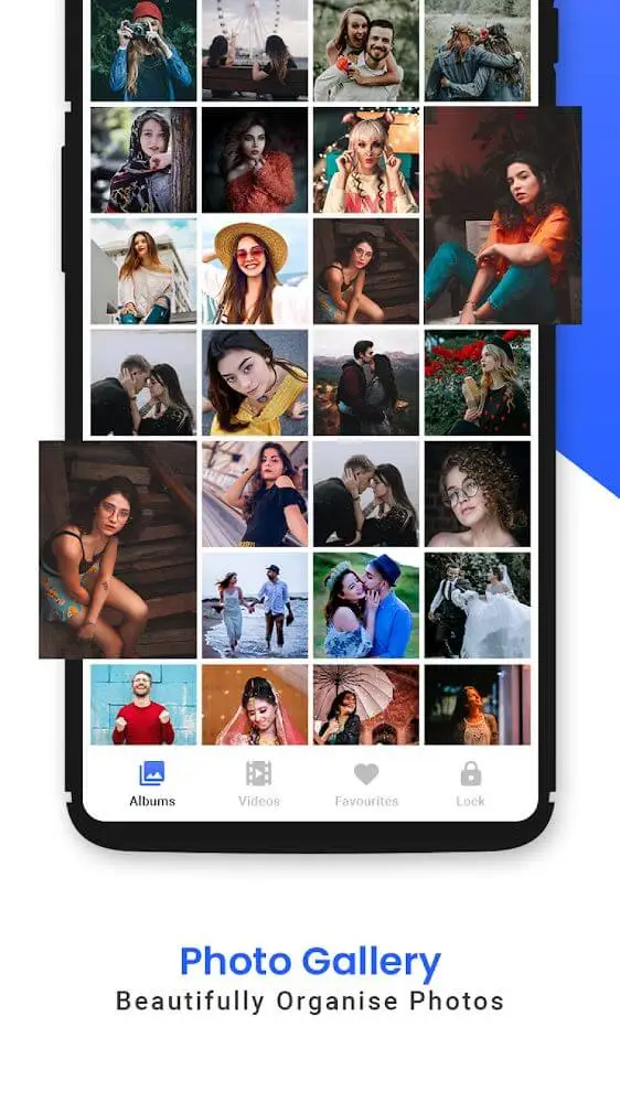 Screenshot of the Gallery: Photo Album Organizer app