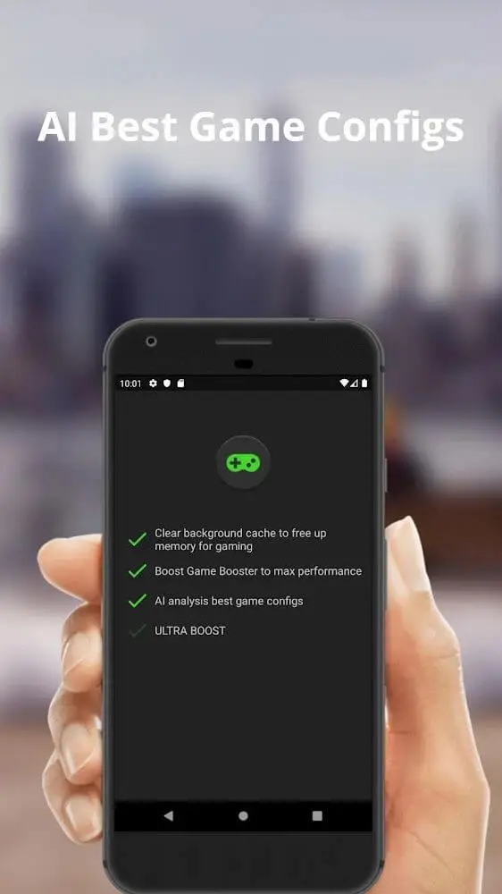 Screenshot of the Game Booster 4x Faster app