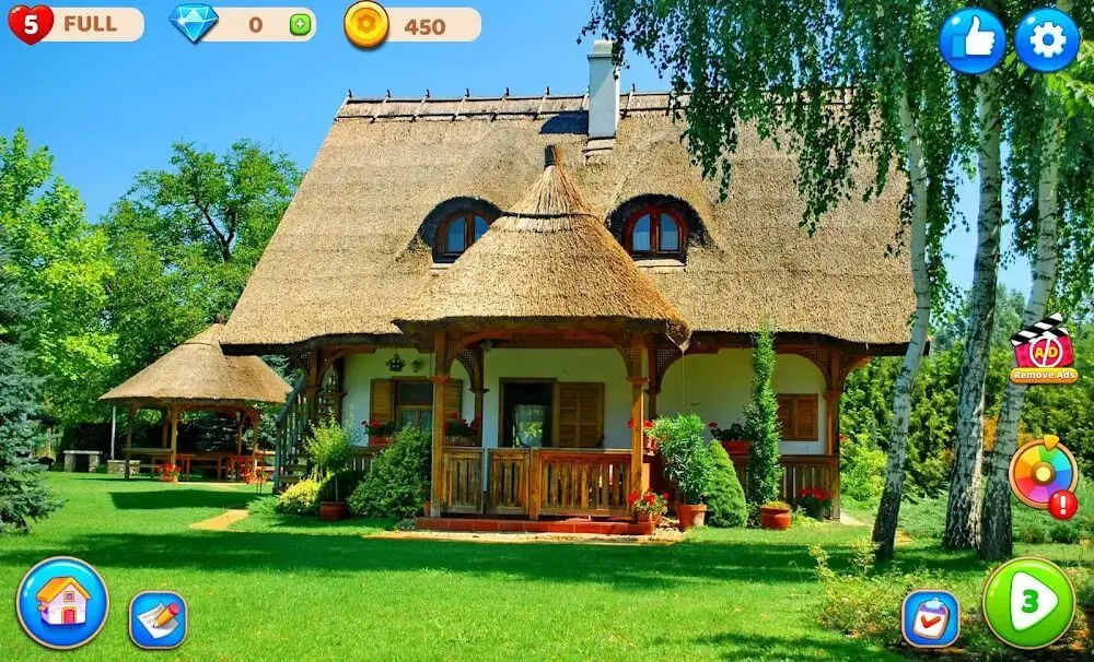 Screenshot of the Garden Makeover: Home Design game