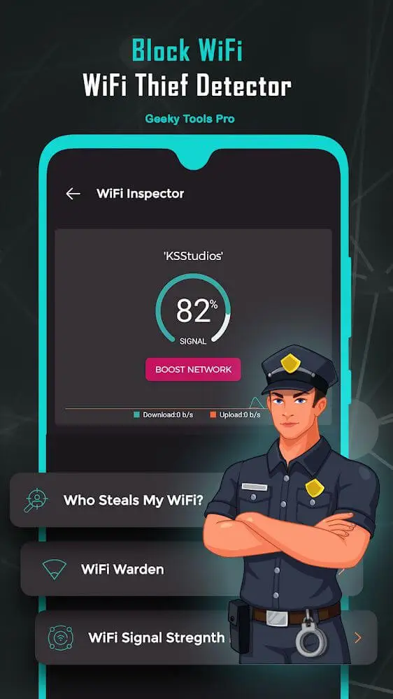 Screenshot of the Geeky Hacks Pro app