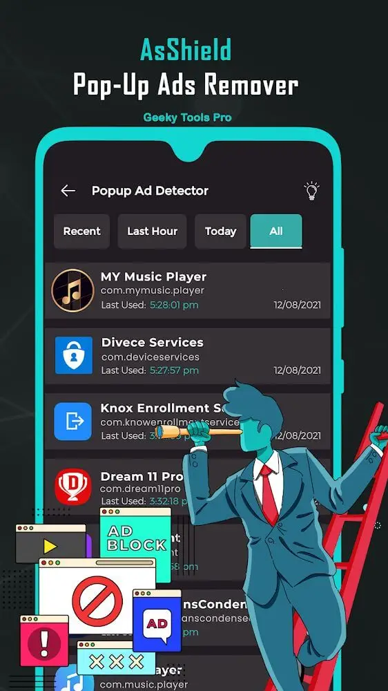 Screenshot of the Geeky Hacks Pro app