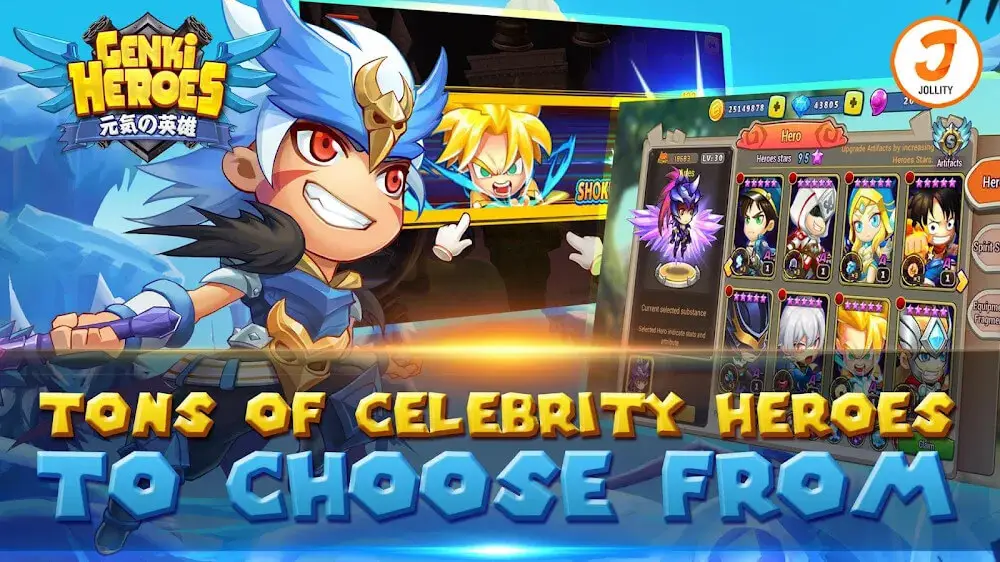 Screenshot of the Genki Heroes game