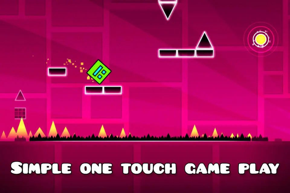 Screenshot of the Geometry Dash Lite game