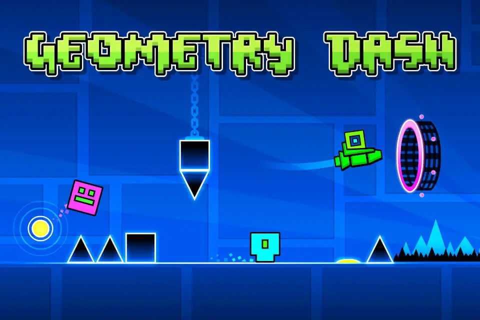 Screenshot of the Geometry Dash Lite game