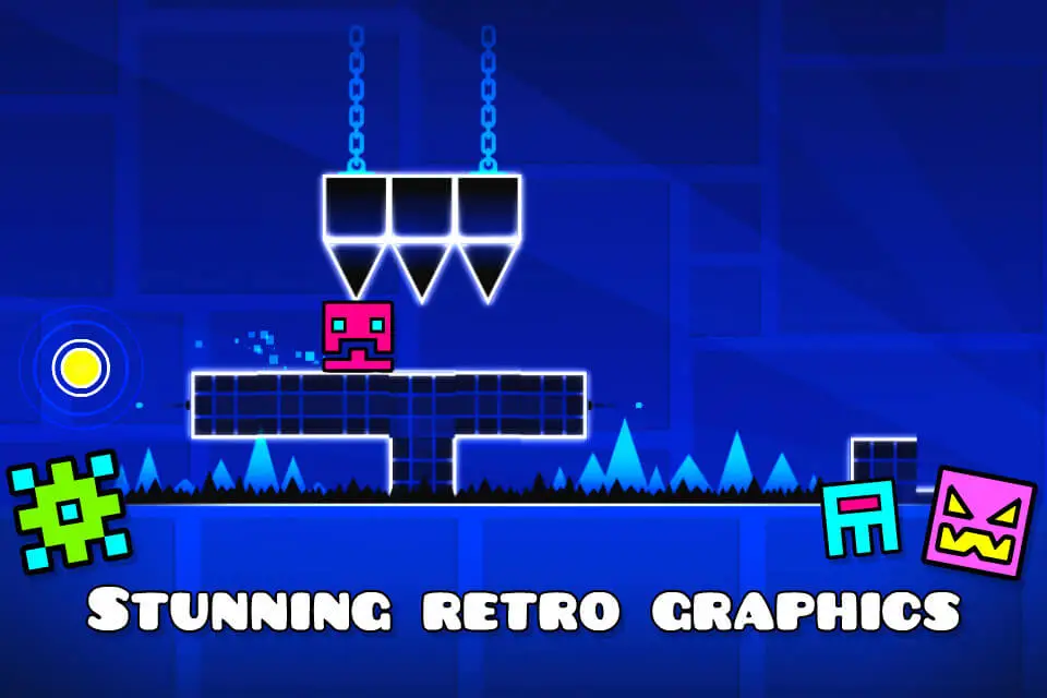 Screenshot of the Geometry Dash Lite game
