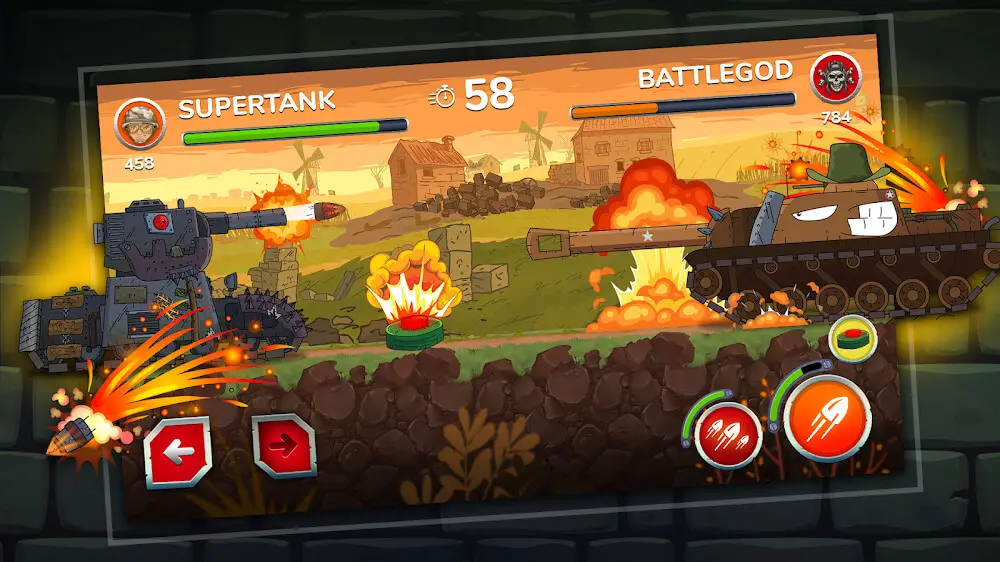 Screenshot of the Gerand - bent barrels game