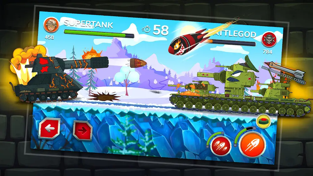 Screenshot of the Gerand - bent barrels game