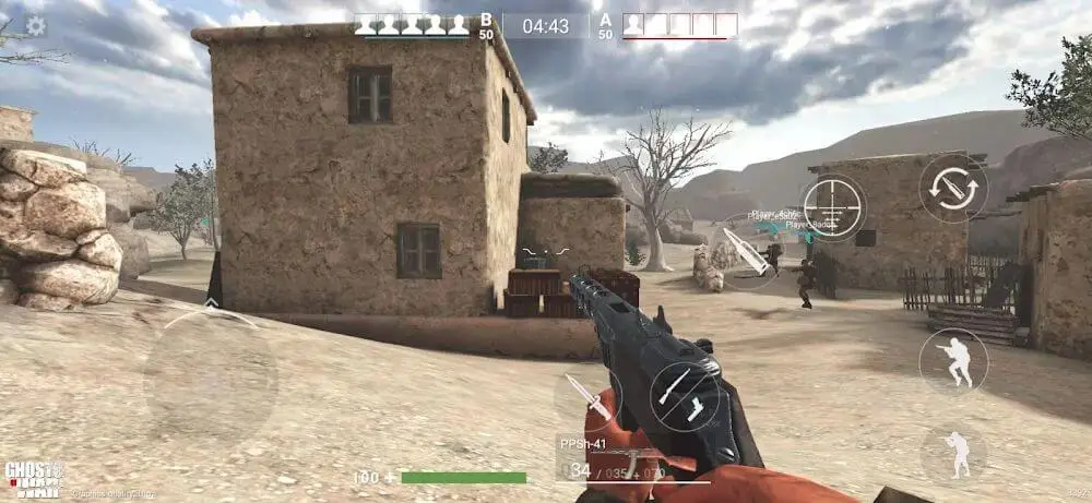 Screenshot of the Ghosts of War game