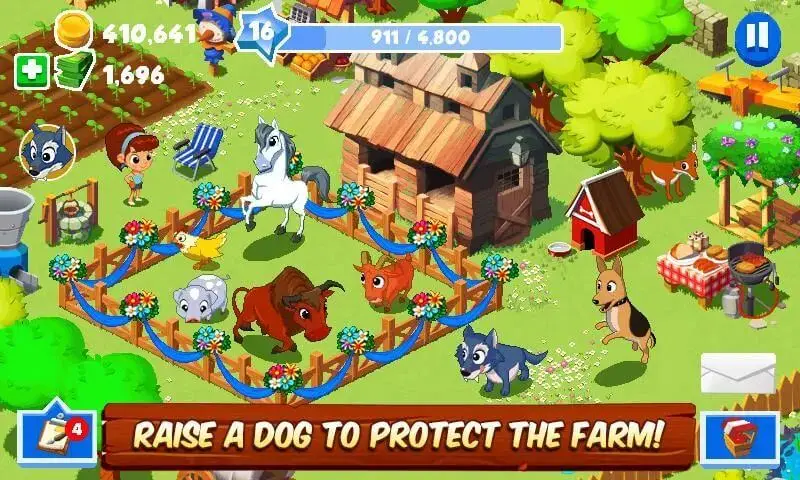 Screenshot of the Green Farm 3 game