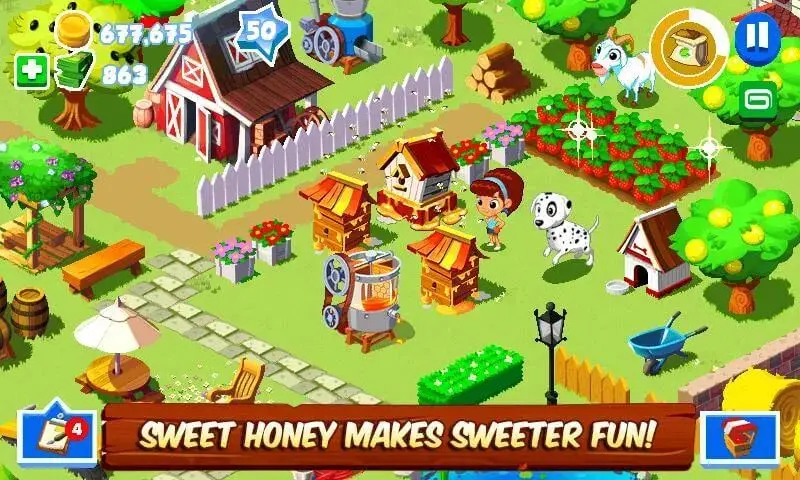 Screenshot of the Green Farm 3 game