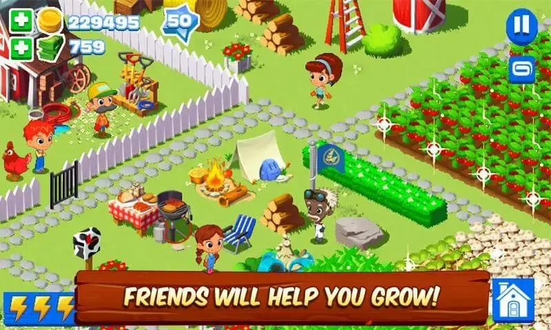 Screenshot of the Green Farm 3 game