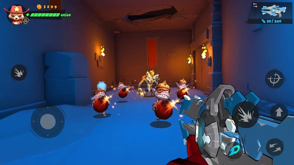 Screenshot of the Gunfire: Endless Adventure game