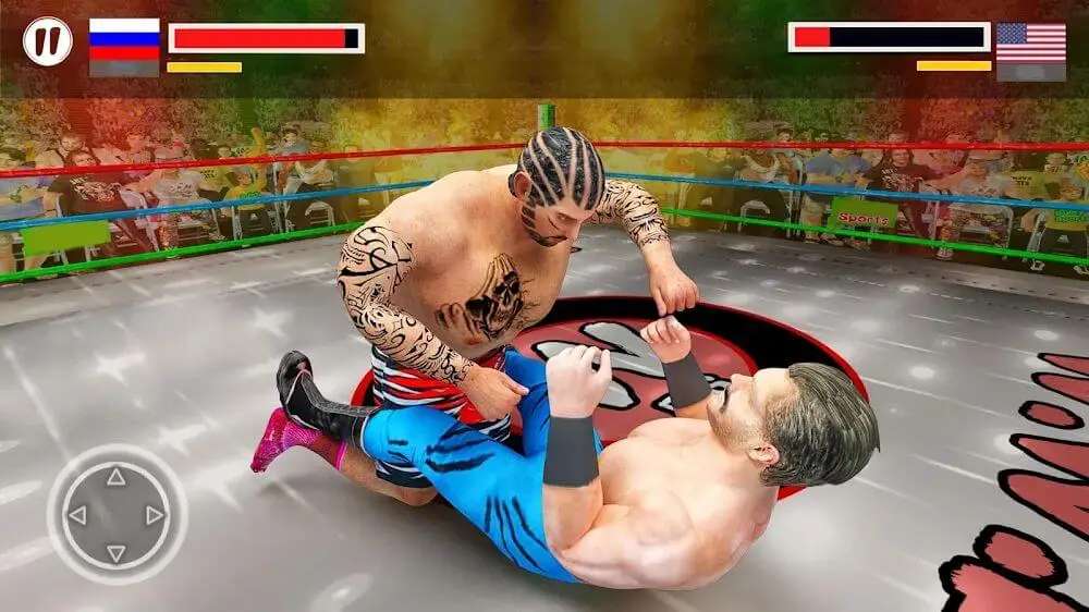 Screenshot of the Gym Wrestling game