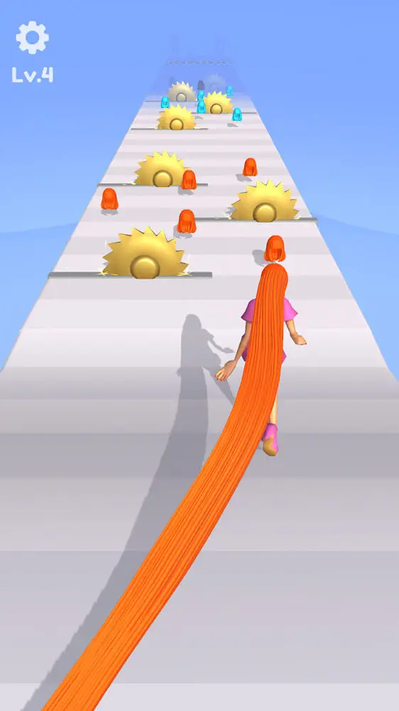 Screenshot of the Hair Challenge app