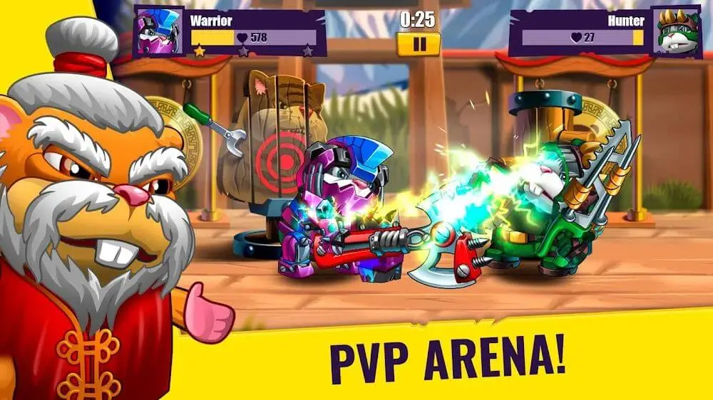 Screenshot of the Hamsters game