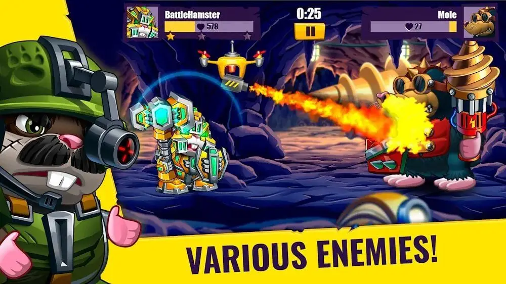 Screenshot of the Hamsters game