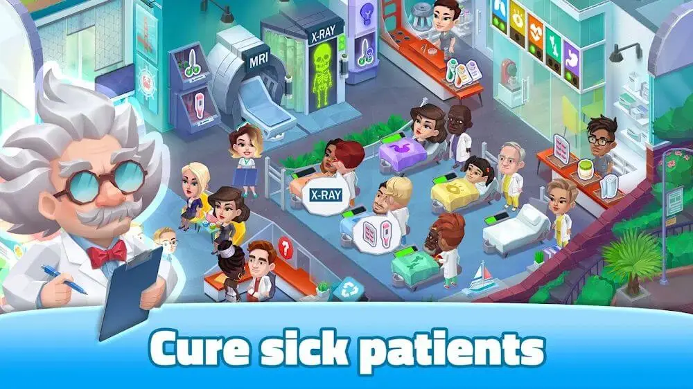 Screenshot of the Happy Clinic game