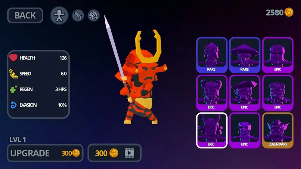 Screenshot of the HeadHunters io game