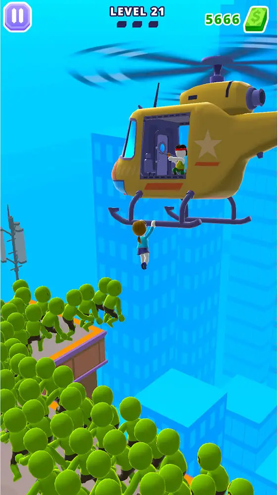 Screenshot of the Helicopter Escape 3D app