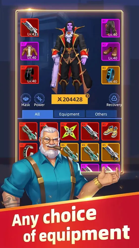 Screenshot of the Hero Shooter app