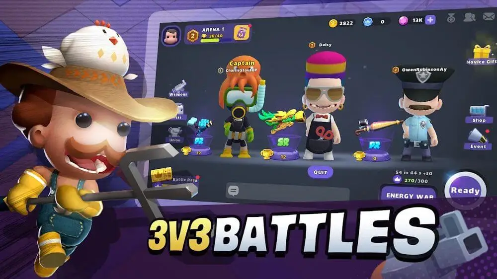 Screenshot of the HeyHa Royale game