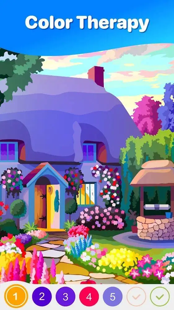 Screenshot of the Hey Color Paint by Number Art app